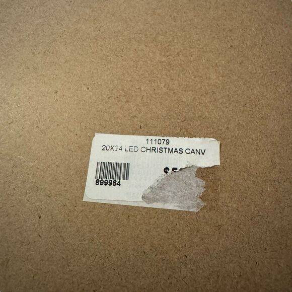 New LED Snowman By Michael Humphries 20x24 Christmas Canvas Light Up Beautiful - Picture 8 of 11